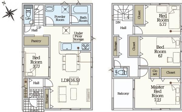 岡崎市本宿台新築戸建　全5棟　1号棟