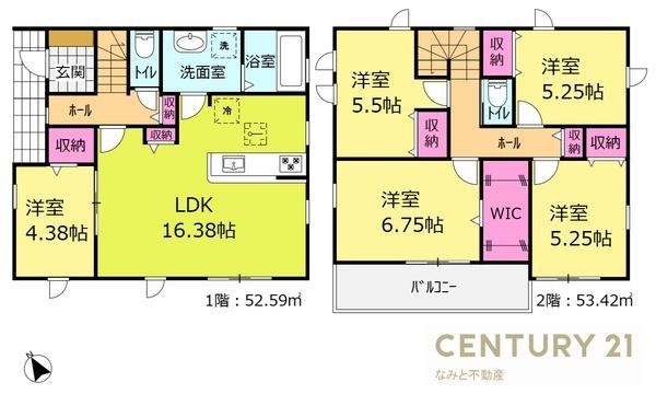 岡崎市能見町　新築戸建　1号棟