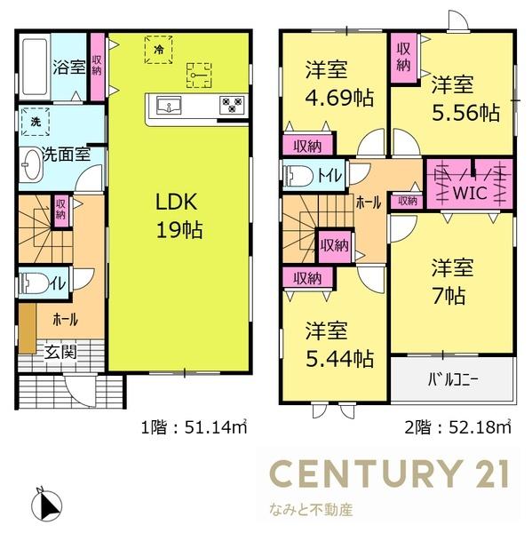 岡崎市能見町　新築戸建　2号棟