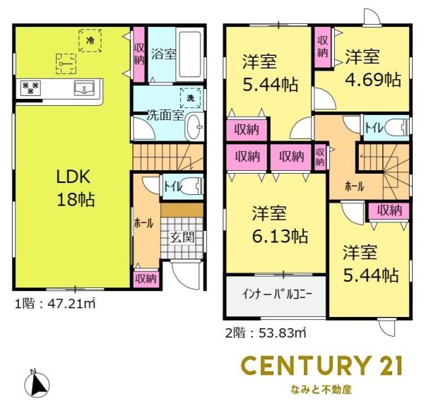 岡崎市北野町　新築戸建　2号棟
