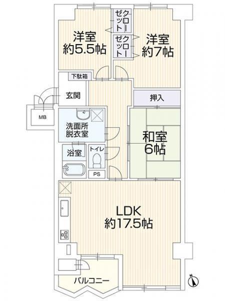 嵐山ロイアルハイツ第３号棟