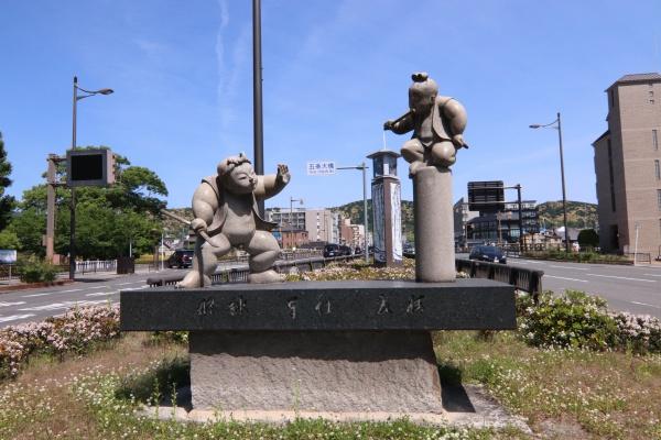 オークリッチ松原(牛若丸弁慶像(五条大橋))