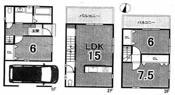 京都市右京区嵯峨苅分町の新築一戸建