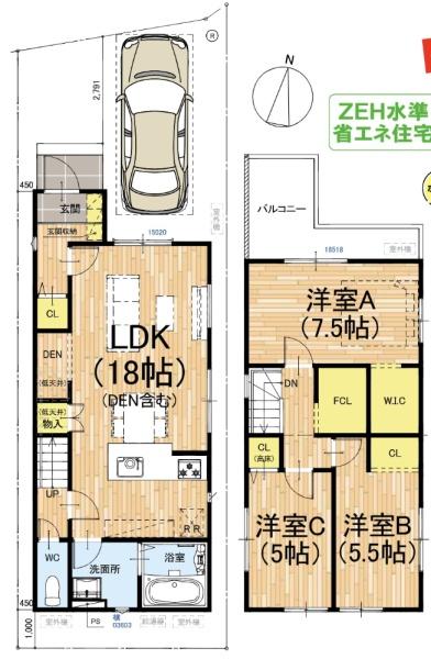 京都市右京区嵯峨野南浦町の新築一戸建