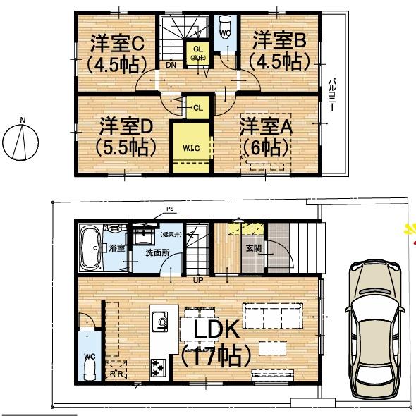 京都市南区久世上久世町の新築一戸建
