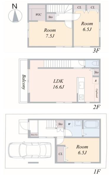 京都市中京区聚楽廻松下町の新築一戸建