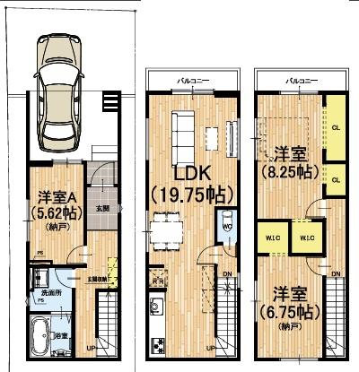 太秦上ノ段町２期２号地　新築一戸建住宅