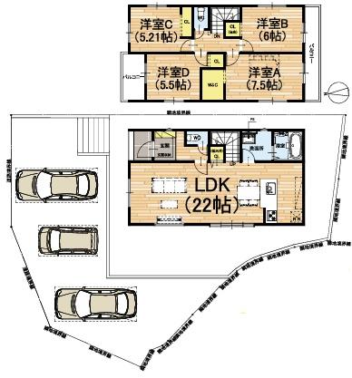 京都市右京区花園大藪町の新築一戸建