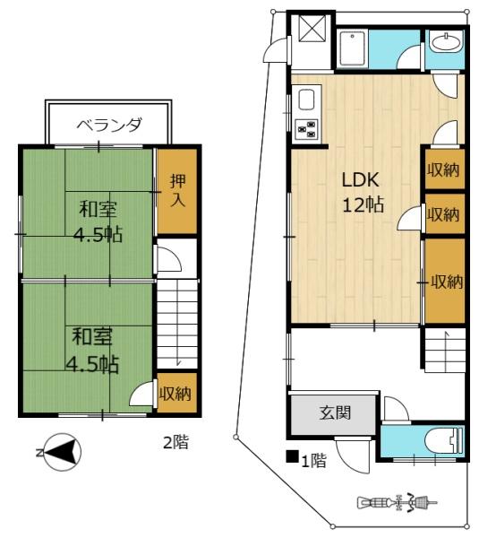 山科区北花山寺内町　中古住宅