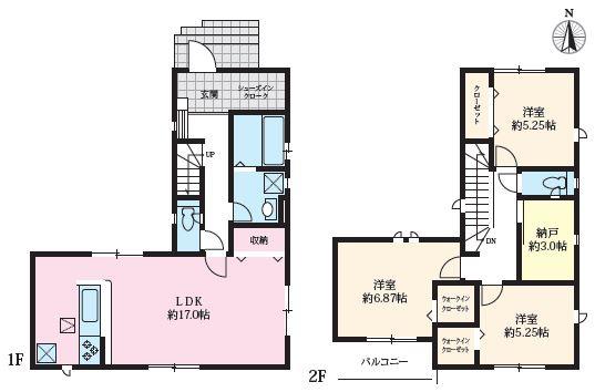 グラファーレ　みよし市三好町６期　新築戸建て　１号棟