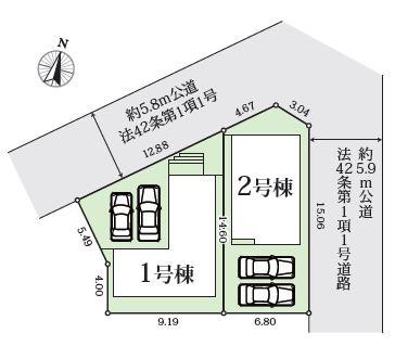グラファーレ　みよし市三好町６期　新築戸建て　１号棟