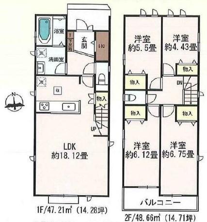 ハートフルタウン　みよし市三好町西ノ木戸　２号棟