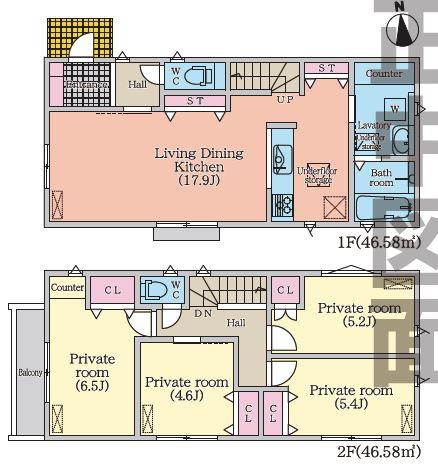 MIRASUMO天白区西入町　新築戸建て　1号棟