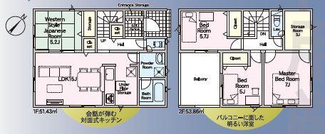 みよし市三好町東荒田　新築分譲住宅全２棟　２号棟