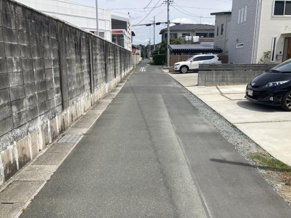 浜松市中央区三島町の土地(前面道路含む現地写真)