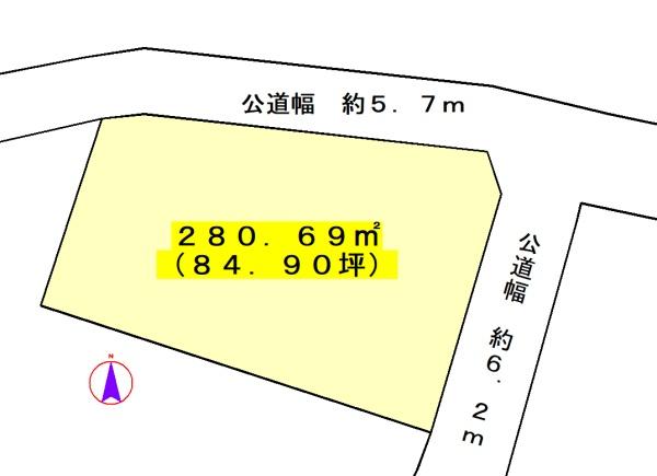 浜松市中央区富塚町の土地(間取り)