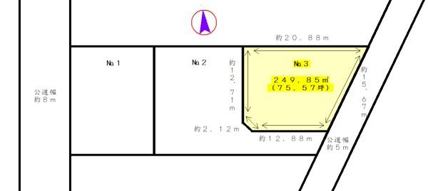 センチュリー２１浜松不動産販売　白羽町分譲地　No.３