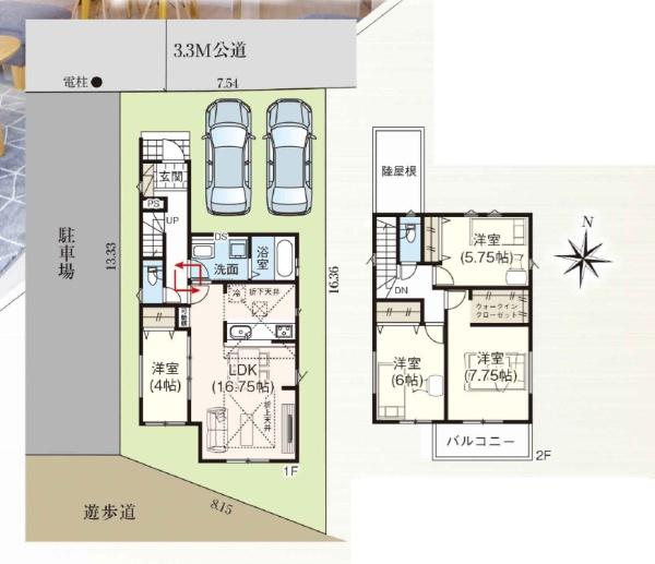 浜松市中央区鴨江4丁目の新築一戸建