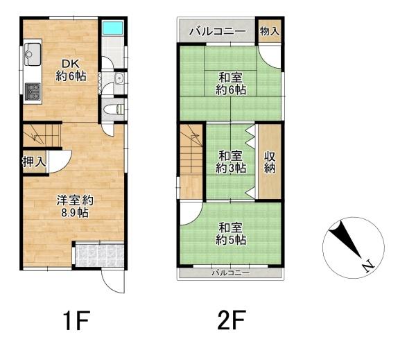 堺市東区野尻町の中古一戸建