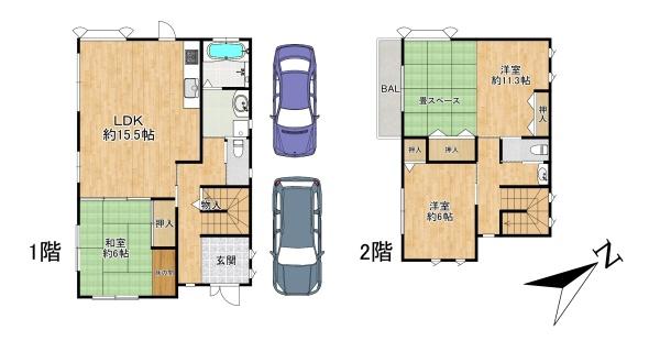 洲本市五色町鳥飼浦の中古一戸建