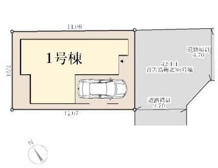 堺市北区百舌鳥梅北町４丁の新築一戸建
