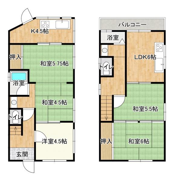 堺市北区東上野芝町２丁の中古一戸建て