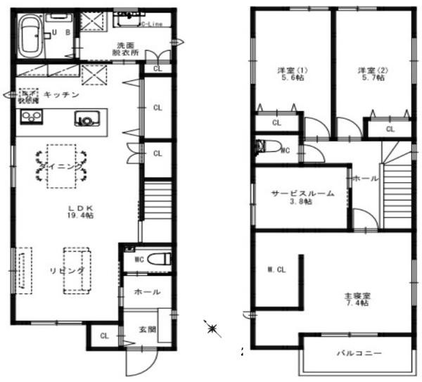 高石市千代田４丁目の新築一戸建