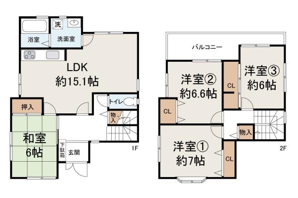 堺市北区金岡町の中古一戸建て