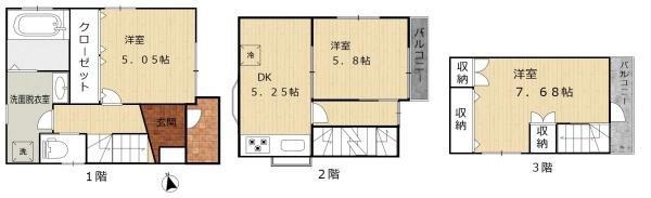 江戸川区東葛西８丁目の中古一戸建て