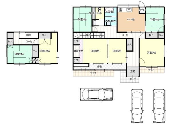 久保原町2階建て中古住宅