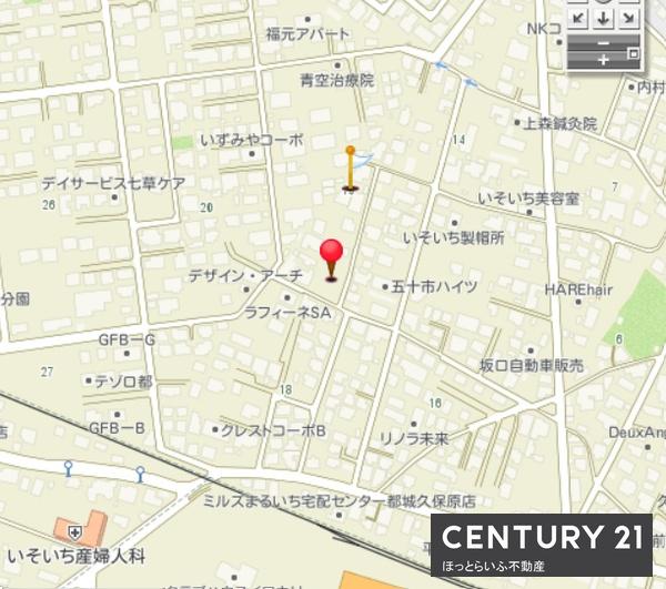 2方向道路　南東角地