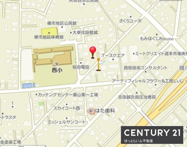 西小学校まで徒歩1～2分の立地です