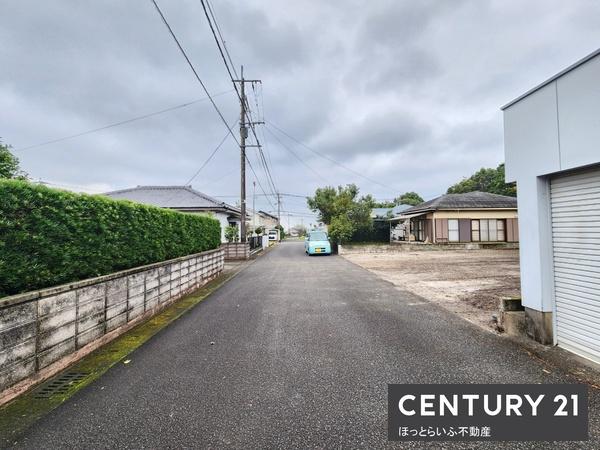 平坦地ですので、建物を建てる際もスムーズです