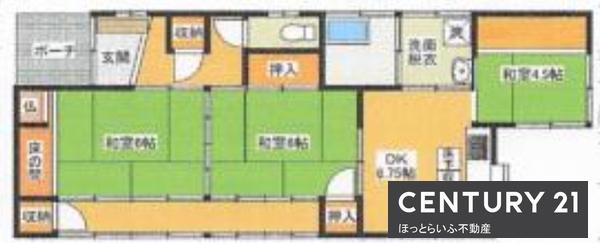 〇1階建てなので、階段の上り下りがなく安心