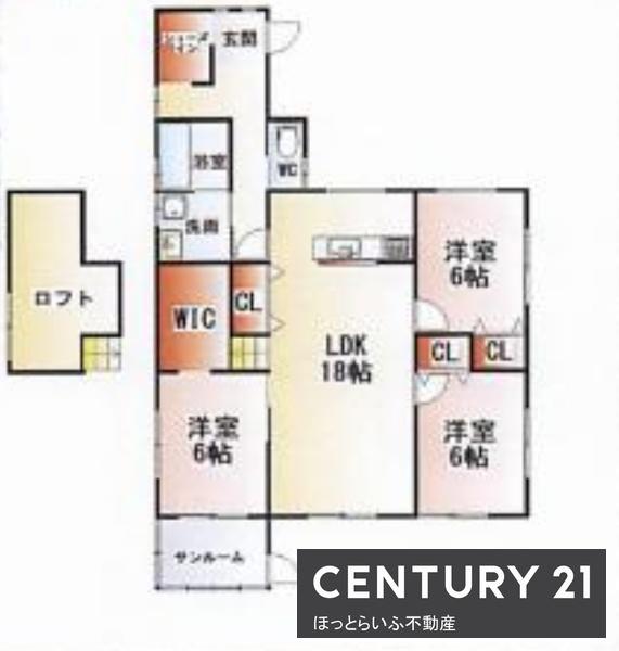 広々とした空間をお楽しみいただけるロフト付き物件です