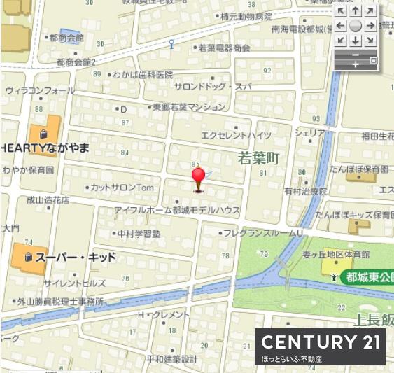 周辺にはのんびりとした住宅街が広がっています