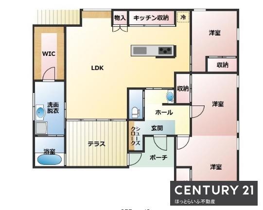 新築から間もない2022年1月築の戸建て物件