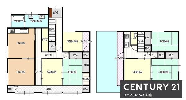 広々6部屋の中古戸建て2階建てで家族に最適
