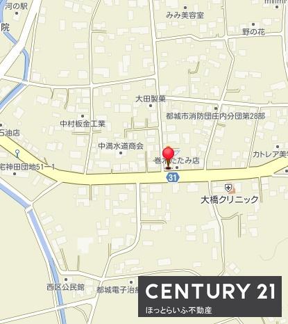 静かな場所にある日当たりのよい土地です