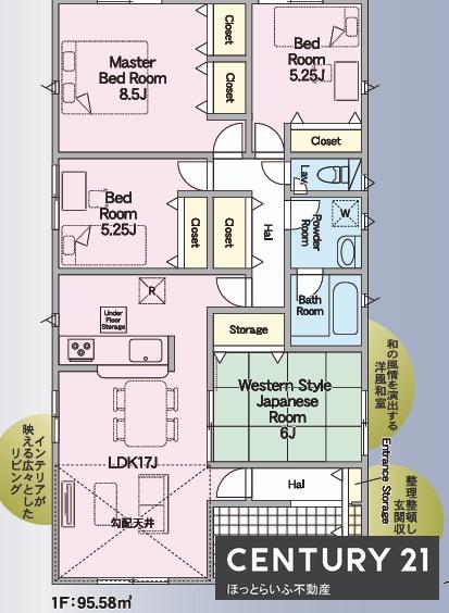 小中学校まで徒歩で行ける新築建売平屋建て