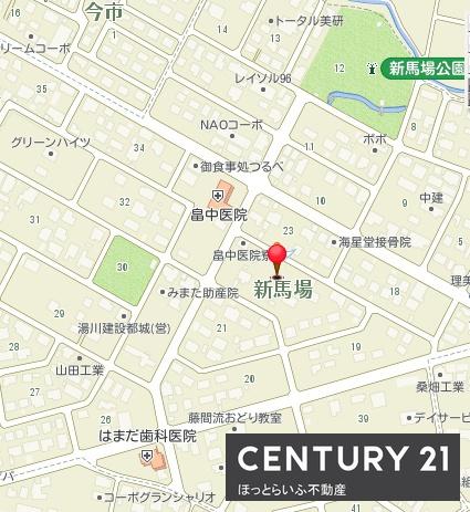 通りから入った静かな場所にある土地です