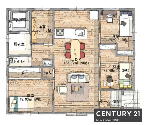 金田町の新築一戸建てのモデルハウスが売りに出ています