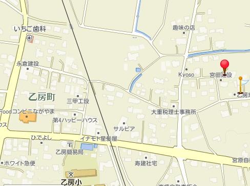 道路から入った場所にある静かな場所にある土地です