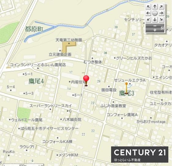 二方向角地の土地です