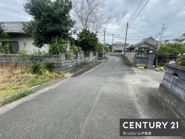 都城市高城町桜木の土地(前面道路含む現地写真)