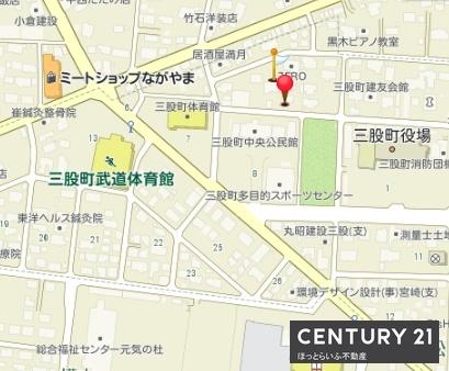 北諸県郡三股町五本松の中古一戸建て(現地案内図)