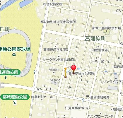 日豊本線都城駅から徒歩20分の距離