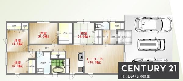 街の中心地にもアクセスいしやすい場所に新築建売が出ました