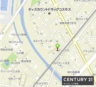 西都城駅から徒歩13分。北向き公道幅6m接面13mです