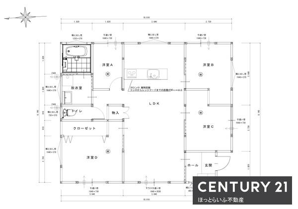 お子様が安心して遊べる庭がついた新築建売です